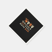 Serviette En Papier Ghouls veut juste s'amuser Halloween Drôle Slogan (Coin)