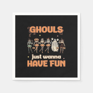 Serviette En Papier Ghouls veut juste s'amuser Halloween l'humeur d'au