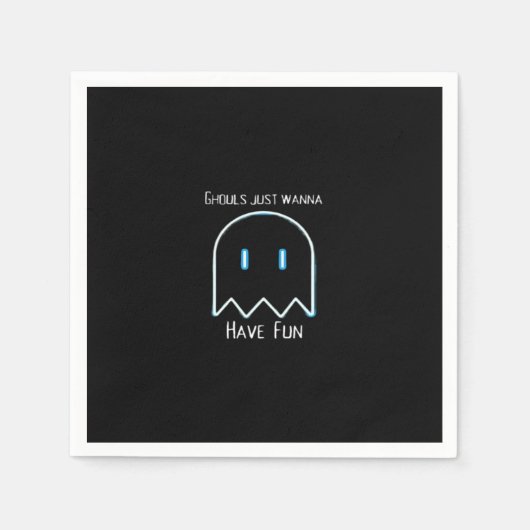 Serviette En Papier Ghouls veut juste s'amuser - Halloween Saison (Devant)