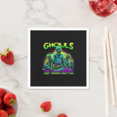 Serviette En Papier Ghouls veut juste s'amuser - Halloween Sloth Desig (En situation)