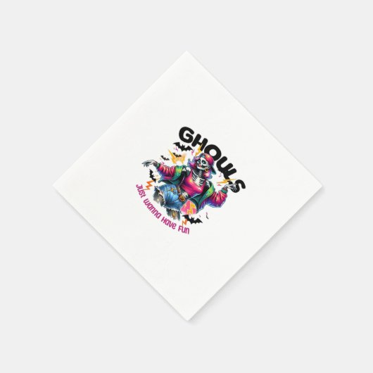 Serviette En Papier Ghouls veut juste s'amuser Halloween Vibes (Coin)
