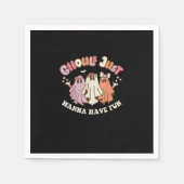 Serviette En Papier Ghouls veut juste s'amuser Retro Halloween Super (Devant)