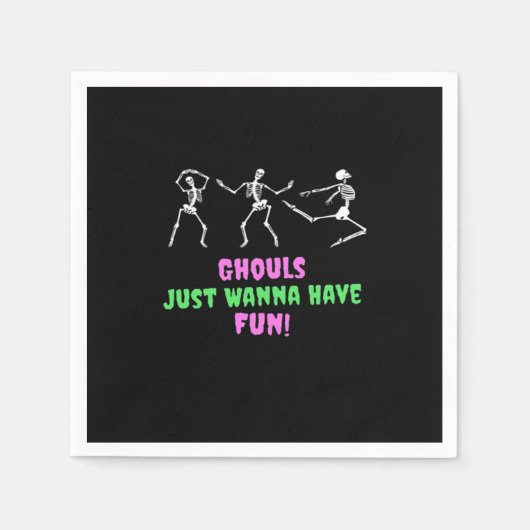 Serviette En Papier Ghouls Veux Juste S'Amuser Paresseuse Paresseuse (Devant)