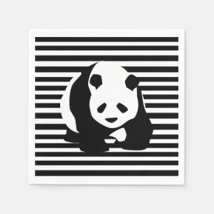 Serviette En Papier Giant Panda et Stripes