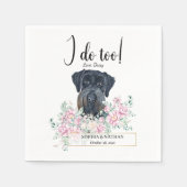 Serviette En Papier Giant Schnauzer Chien Mariage Cocktail Napkins (Devant)
