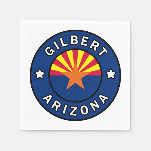 Serviette En Papier Gilbert Arizona (Devant)