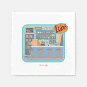 Serviette En Papier Gilmore Girls Luke's Diner Graphic