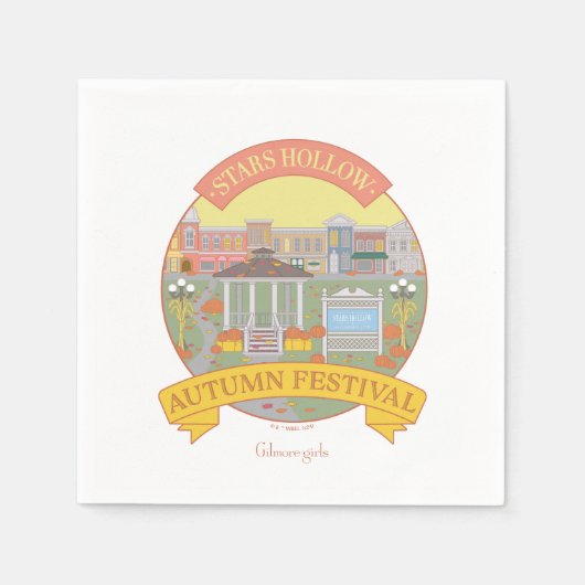 Serviette En Papier Gilmore Girls | Stars Hollow Festival d'automne (Devant)