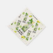 Serviette En Papier Gin Et Tonique, Papier À Cocktail Standard (Coin)
