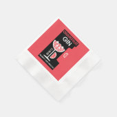Serviette En Papier Gin rose (Coin)