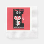Serviette En Papier Gin rose (Devant)