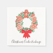 Serviette En Papier Gingerbread Christmas Cookie Exchange Party (Devant)