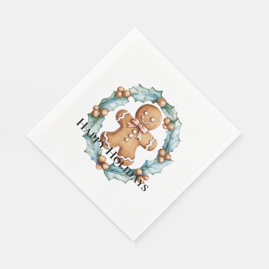 Serviette En Papier Gingerbread Cookie dans la couronne (Coin)