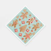 Serviette En Papier Gingerbread Cookies Noël (Coin)
