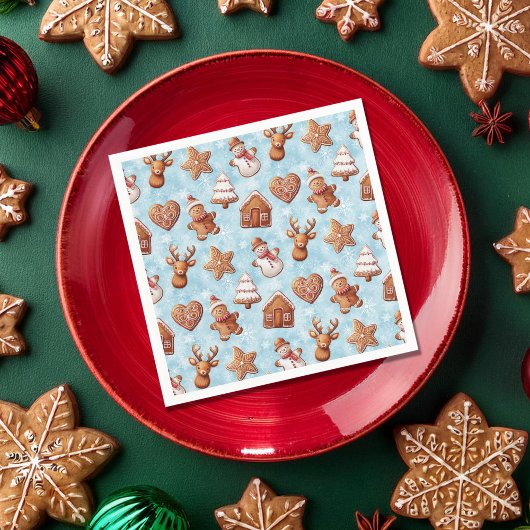 Serviette En Papier Gingerbread Cookies Noël