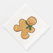 Serviette En Papier Gingerbread Homme Cookie Noël (Coin)