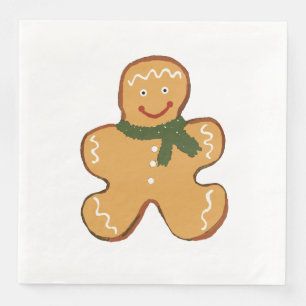 Serviette En Papier Gingerbread Homme Cookie Noël