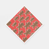 SERVIETTE EN PAPIER GINGERBREAD HOMME RASSEMBLANT PAPIER NAPKINS (Coin)