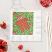Serviette En Papier GINGERBREAD KITTY Rein Papier de déjeuner serviett (En situation)