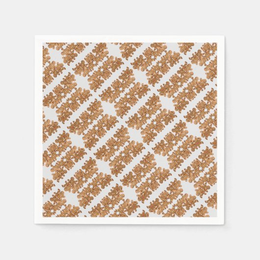 Serviette En Papier Gingerbread Man Christmas Cookie Holiday Baking (Devant)