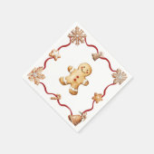 Serviette En Papier Gingerbread Man | Christmas Napkins (Coin)