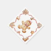 Serviette En Papier Gingerbread Man | Christmas Napkins (Coin)