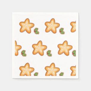 Serviette En Papier Gingerbread Noël Cookie
