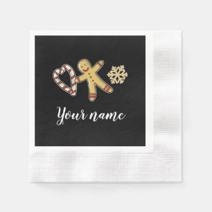 Serviette En Papier Gingerbreadman Love