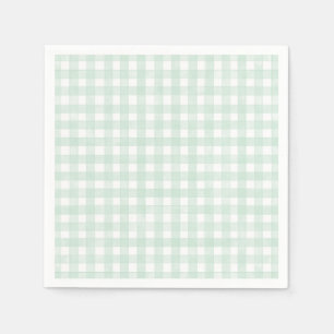 Serviette En Papier Gingham Classique Vichy