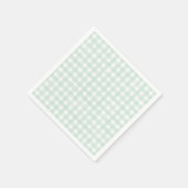 Serviette En Papier Gingham Classique Vichy (Coin)