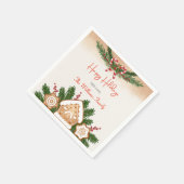 Serviette En Papier Gingpain House Fête (Coin)