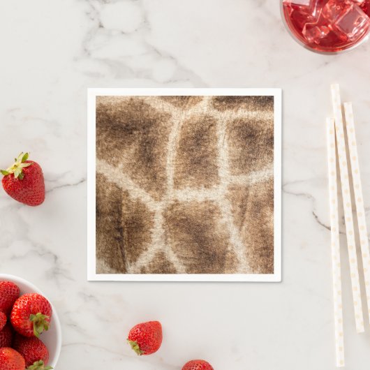 Serviette En Papier Girafe (En situation)