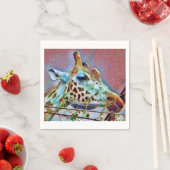 SERVIETTE EN PAPIER GIRAFFE (En situation)