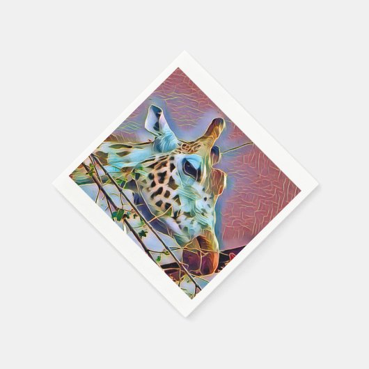 SERVIETTE EN PAPIER GIRAFFE (Coin)