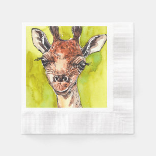 Serviette En Papier Giraffe