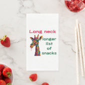 Serviette En Papier Giraffe (En situation)