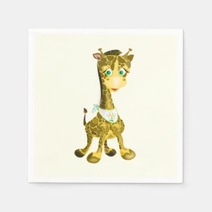 Serviette En Papier Giraffe Bébé mignonne