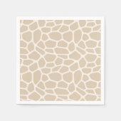 Serviette En Papier Giraffe beige Poster de animal (Devant)