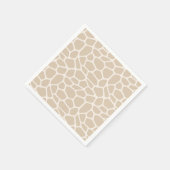 Serviette En Papier Giraffe beige Poster de animal (Coin)