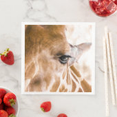 Serviette En Papier Giraffe Hello Napkins (En situation)