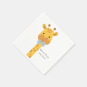 Serviette En Papier Giraffe, illustration animale (Coin)