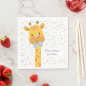 Serviette En Papier Giraffe, illustration animale (En situation)