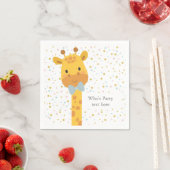 Serviette En Papier Giraffe, illustration animale (En situation)