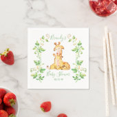 Serviette En Papier Giraffe Zoo Jungle Animaux Baby shower (En situation)