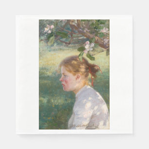 Serviette En Papier Girl Under the Apple Tree (par Danielson-Gambogi)