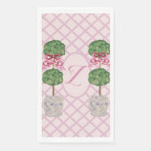 Serviette En Papier Girly Chinoiserie Ginger Jar Jars Topiary (Devant)