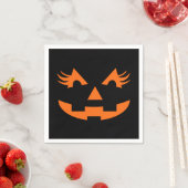 Serviette En Papier Girly Jack-o'-lantern Halloween (En situation)