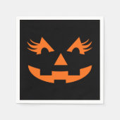 Serviette En Papier Girly Jack-o'-lantern Halloween (Devant)