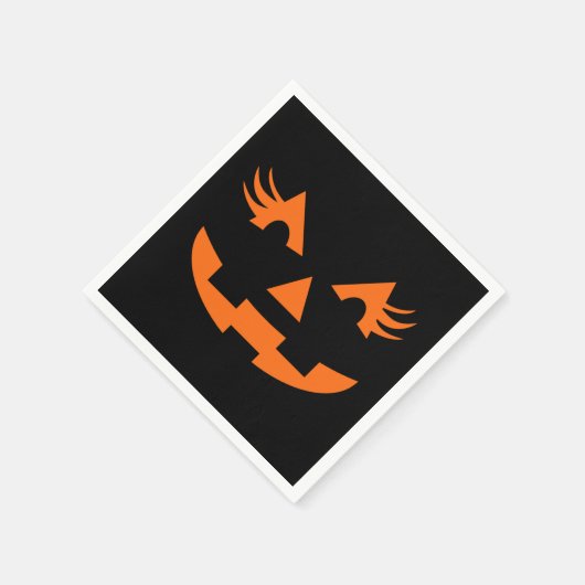 Serviette En Papier Girly Jack-o'-lantern Halloween (Coin)