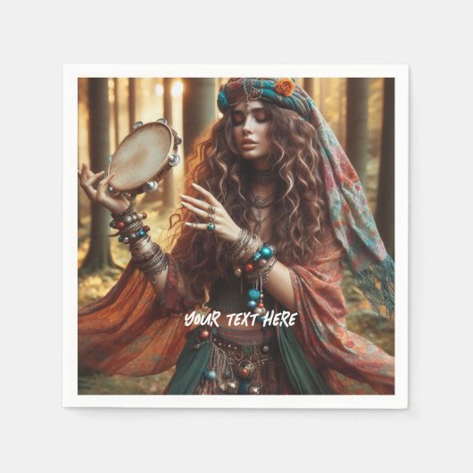 Serviette En Papier Gitana (Devant)